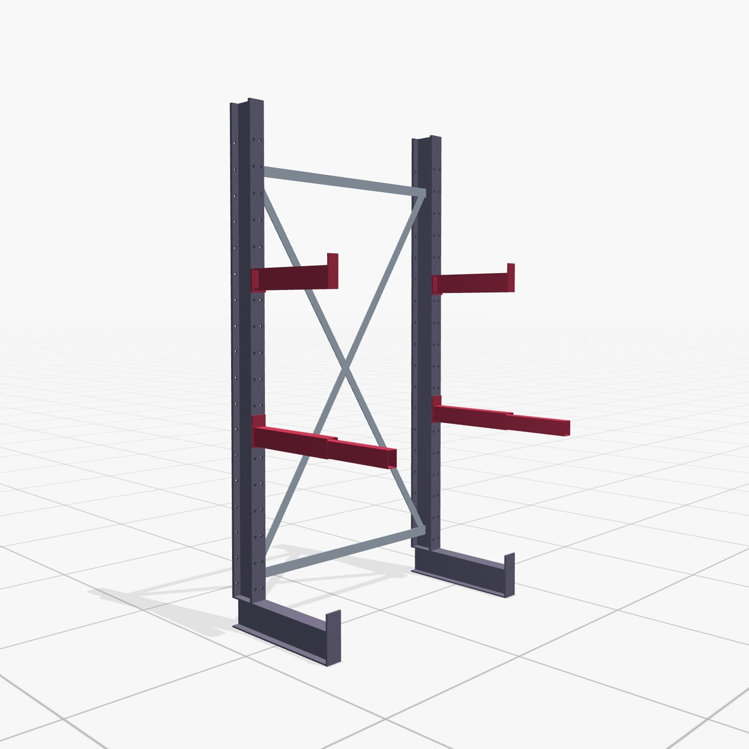 Schreinereiregale KHX 3010, Einseitige Nutzung, H: 2.000 mm, B: 1065 mm, 400 mm (1.120 kg)