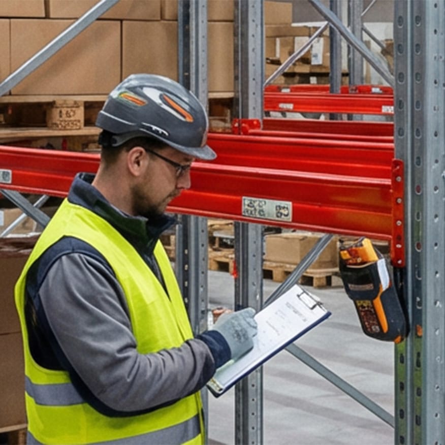 Regalprüfung Palettenregal