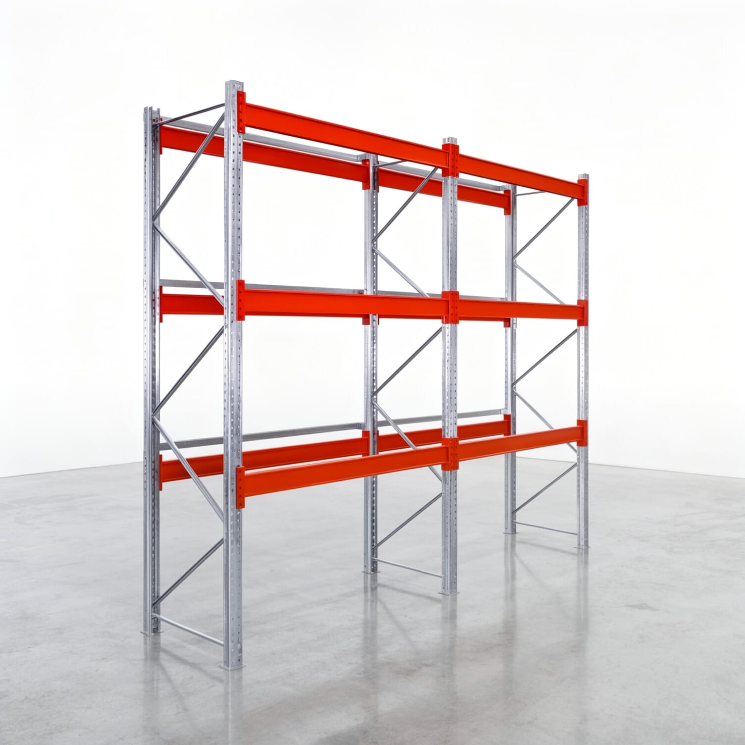 Palettenregale PRX 1000, Europalette, H: 3.100 mm, B: 3.900 mm, Palettengewicht: 1.000 kg, Palettenplätze: 16