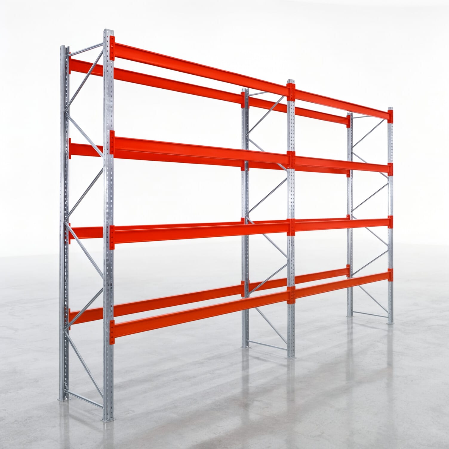 Palettenregale PRX 1000, Europalette, H: 3.600 mm, B: 5.700 mm, Palettengewicht: 500 kg, Palettenplätze: 30