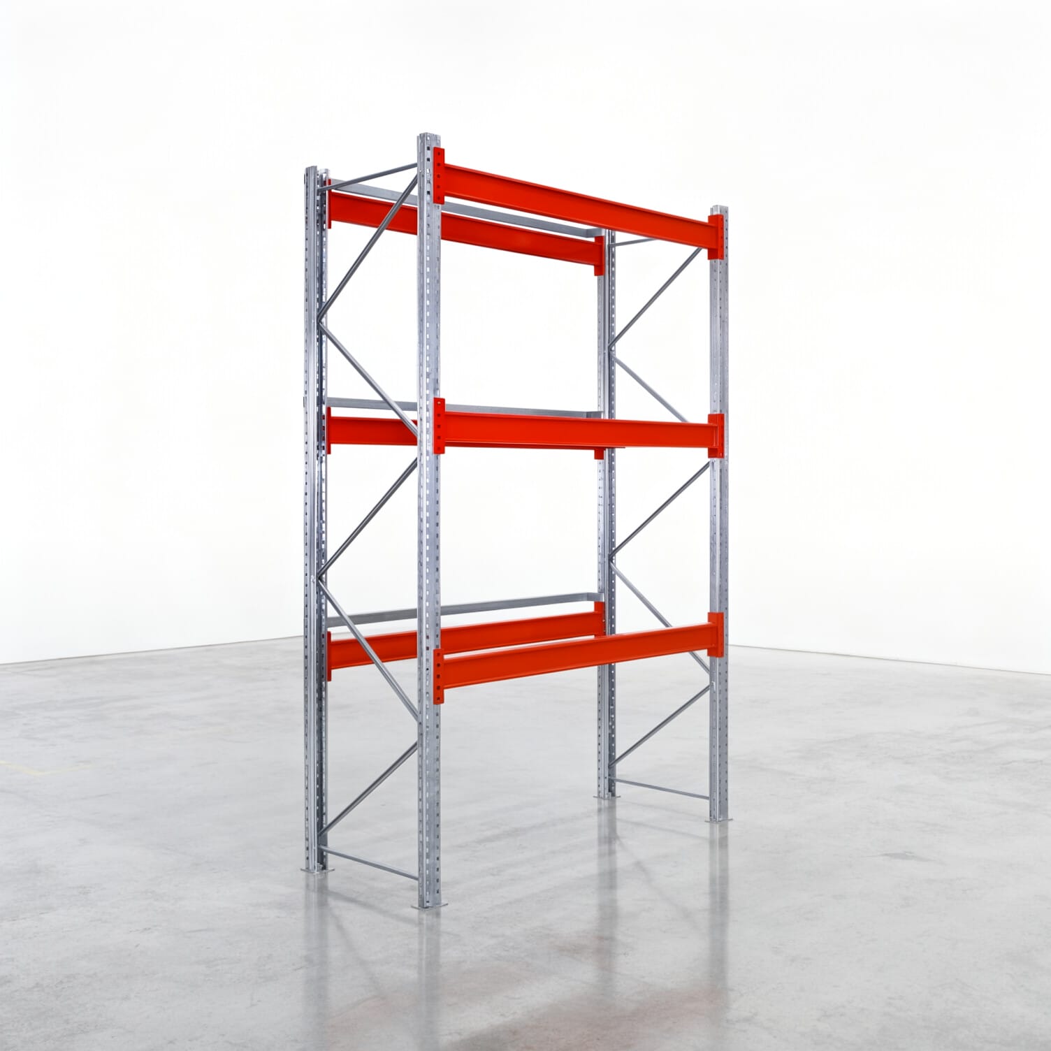 Palettenregale PRX 1000, Europalette, H: 3.100 mm, B: 2.000 mm, Palettengewicht: 1.000 kg, Palettenplätze: 8