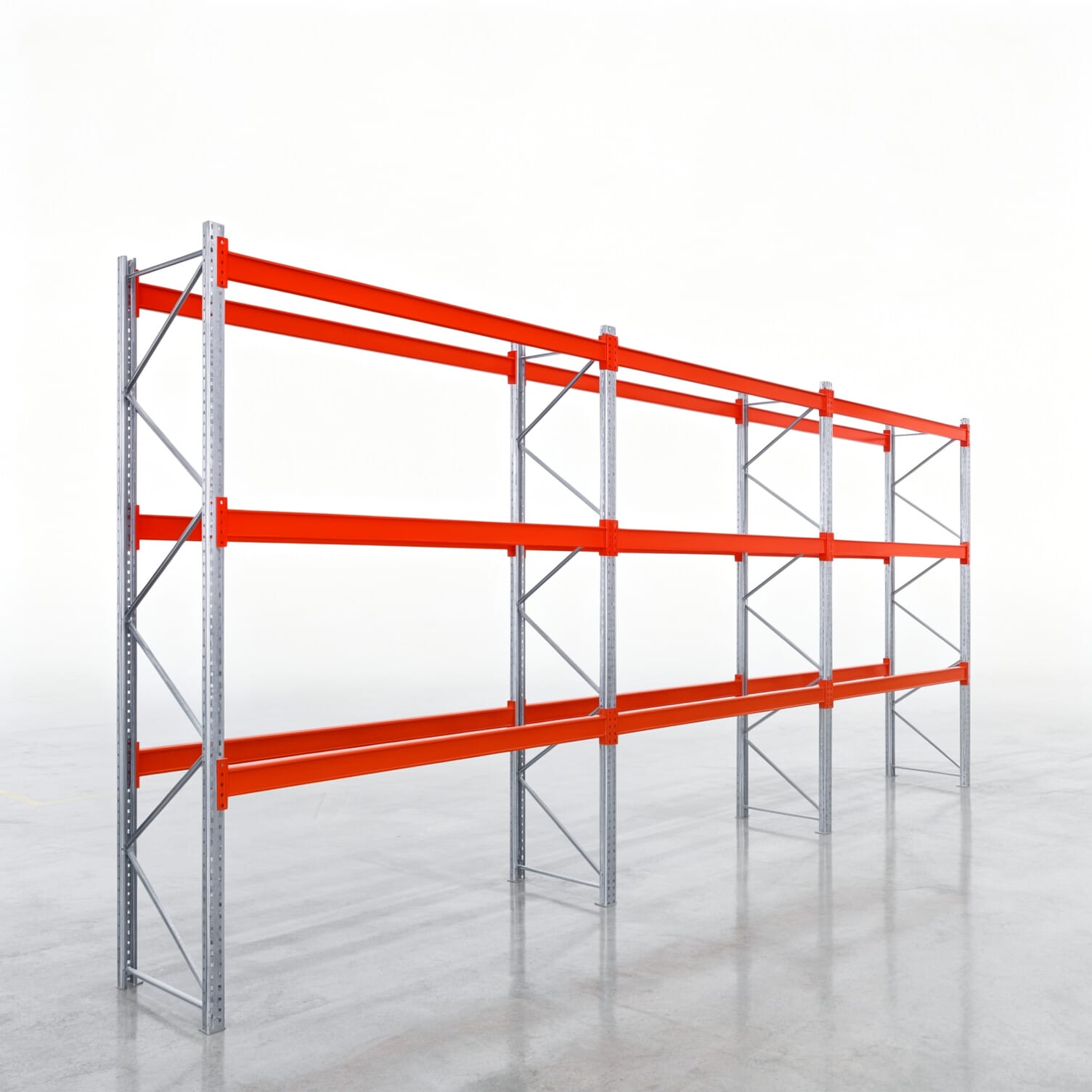 Palettenregale PRX 1000, Europalette, H: 3.600 mm, B: 8.500 mm, Palettengewicht: 1.250 kg, Palettenplätze: 36