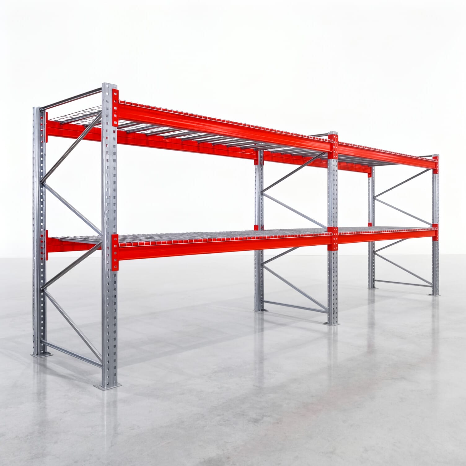 Palettenregale PRX 1000, Europalette, H: 2.100 mm, B: 5.700 mm, Palettengewicht: 500 kg, Palettenplätze: 18