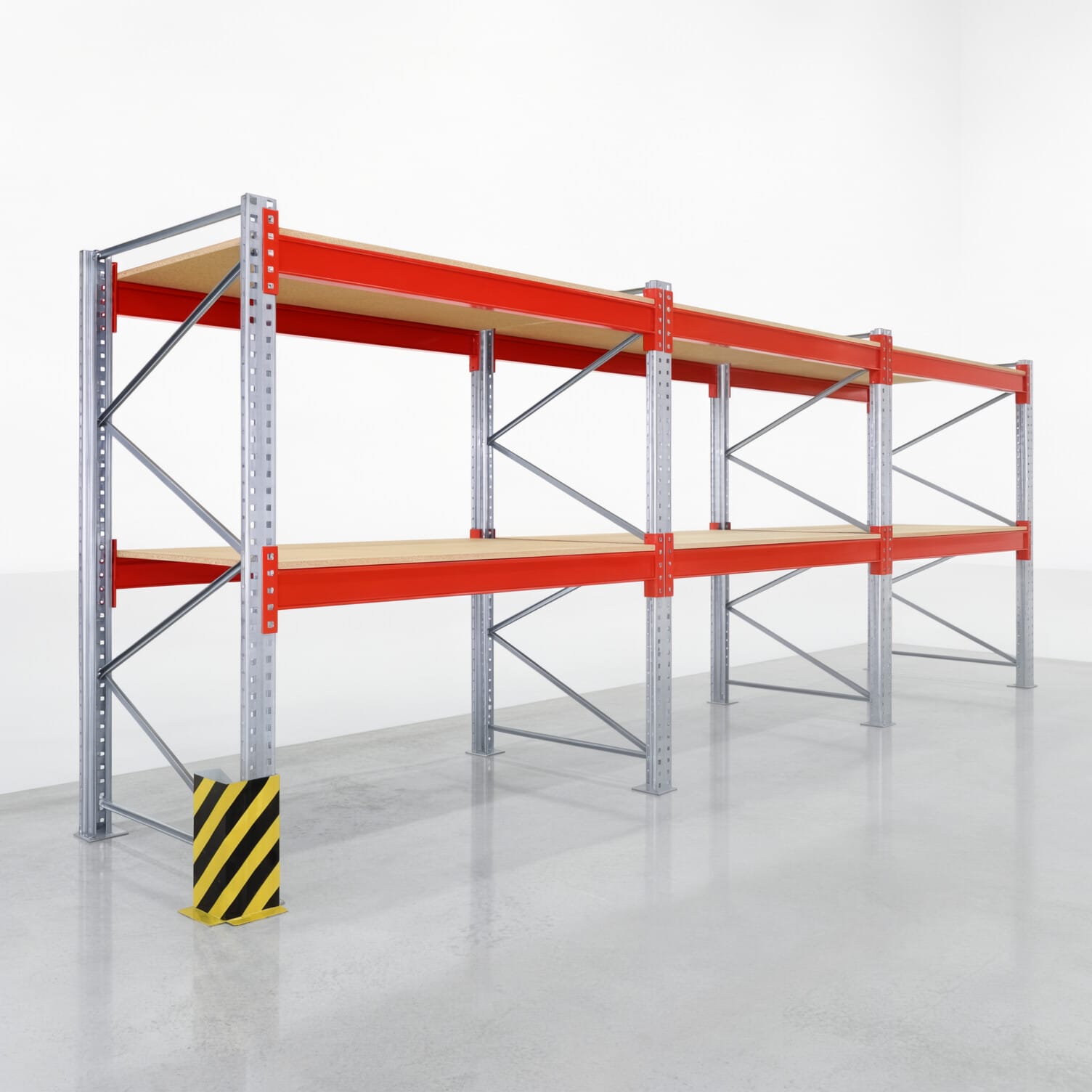 Palettenregale PRX 1000, Europalette, H: 2.100 mm, B: 5.800 mm, Palettengewicht: 750 kg, Palettenplätze: 18