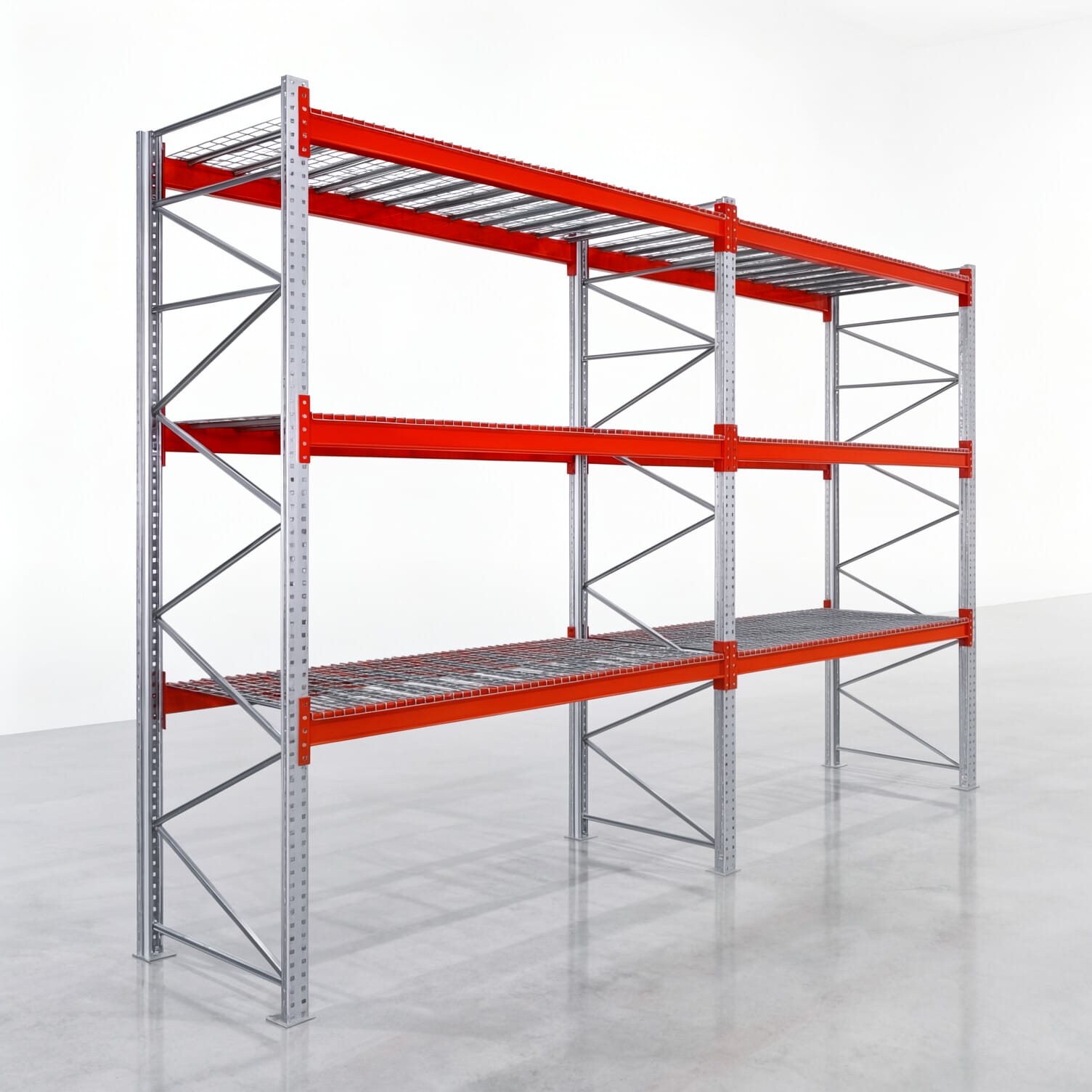 Palettenregale PRX 1000, Europalette, H: 3.600 mm, B: 5.700 mm, Palettengewicht: 500 kg, Palettenplätze: 24