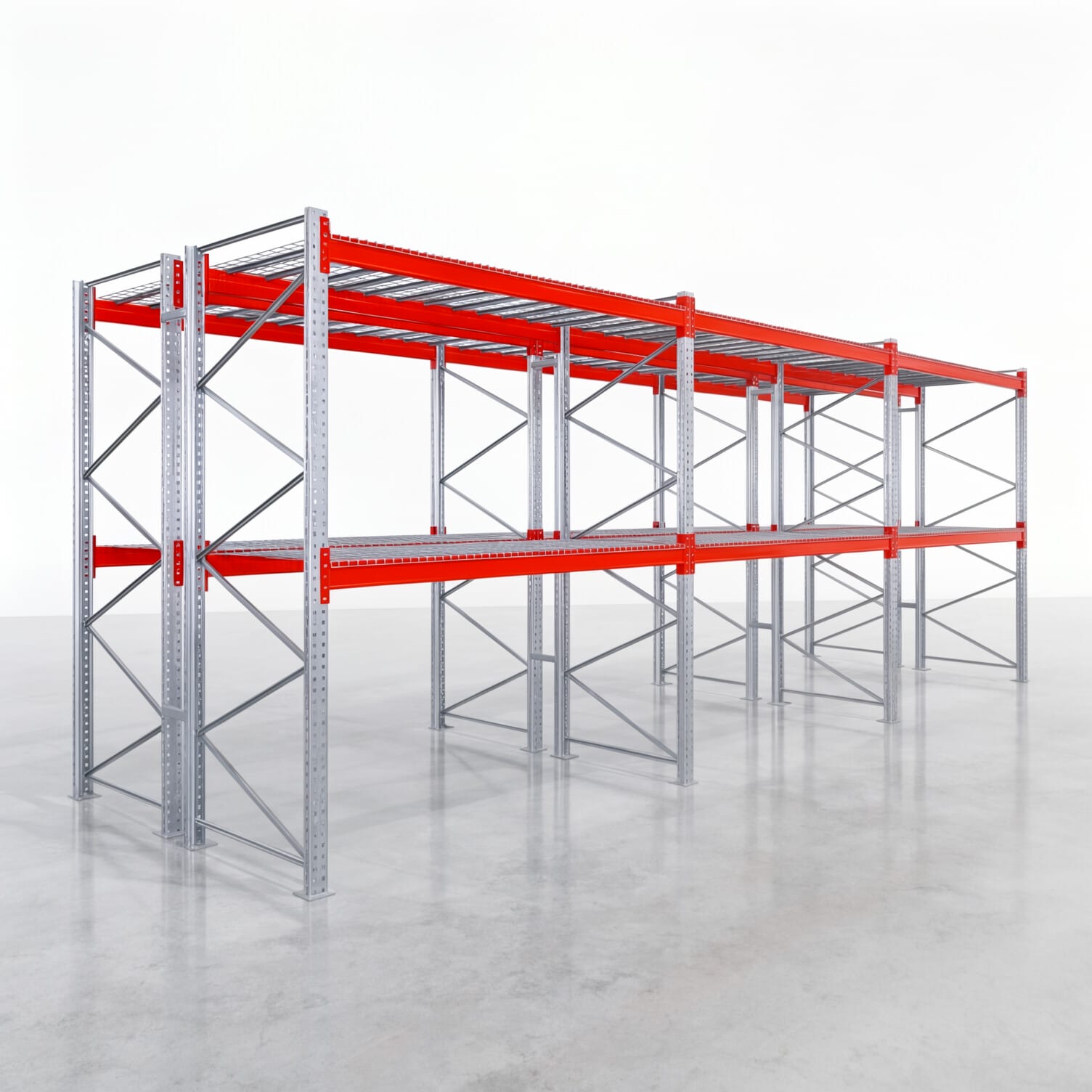 Palettenregale PRX 1000, Europalette, H: 3.100 mm, B: 8.500 mm, Palettengewicht: 1.250 kg, Palettenplätze: 27