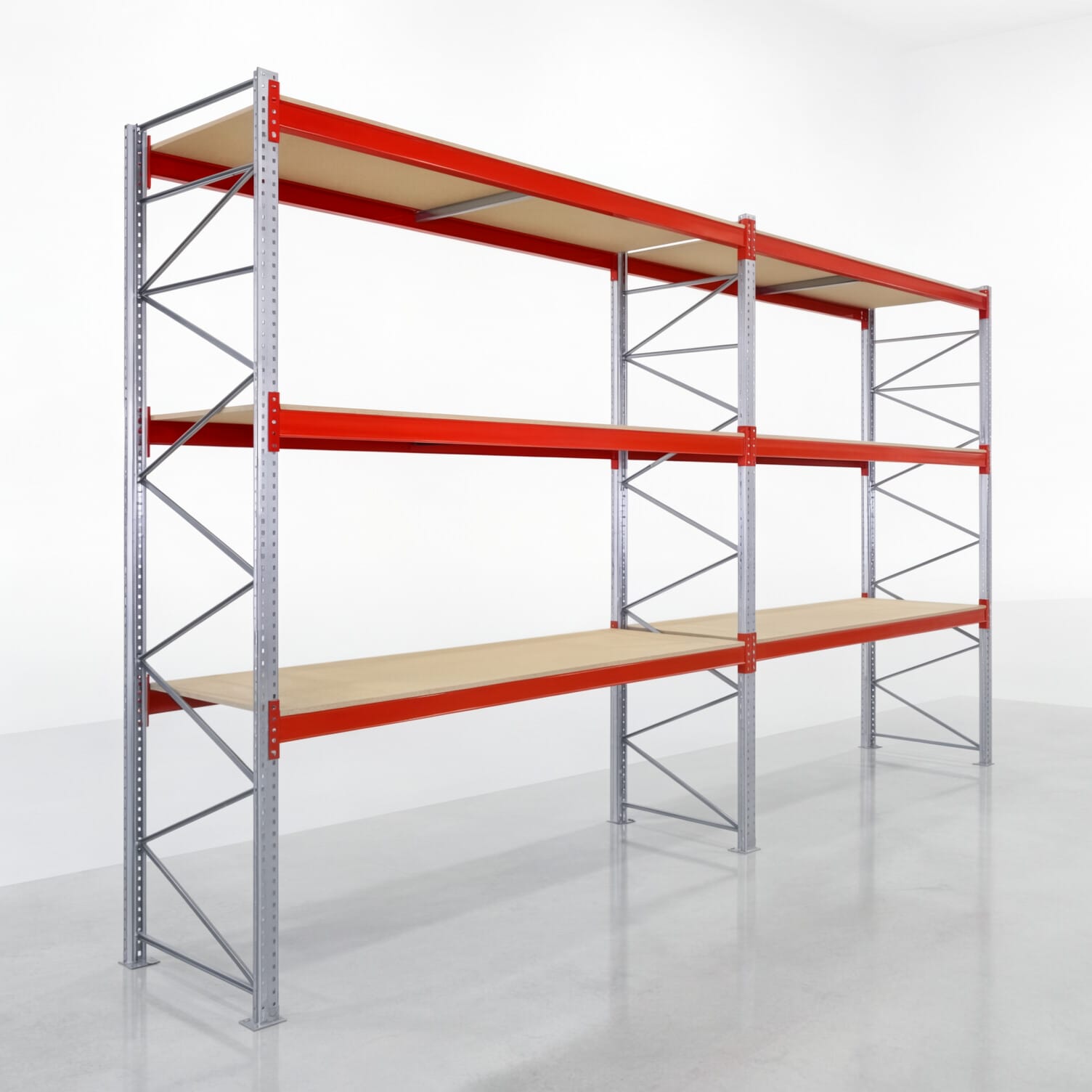 Palettenregale PRX 1000, Europalette, H: 4.100 mm, B: 7.500 mm, Palettengewicht: 750 kg, Palettenplätze: 32