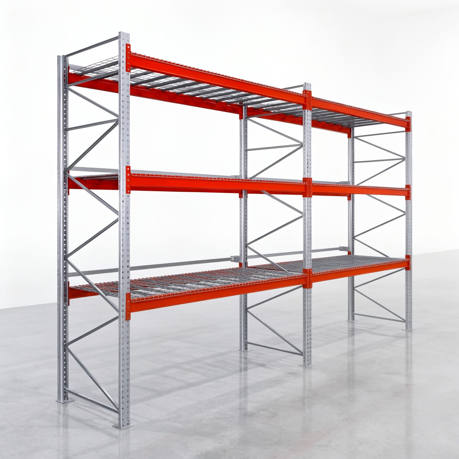 Palettenregale PRX 1000, Europalette, H: 3.600 mm, B: 5.700 mm, Palettengewicht: 750 kg, Palettenplätze: 24