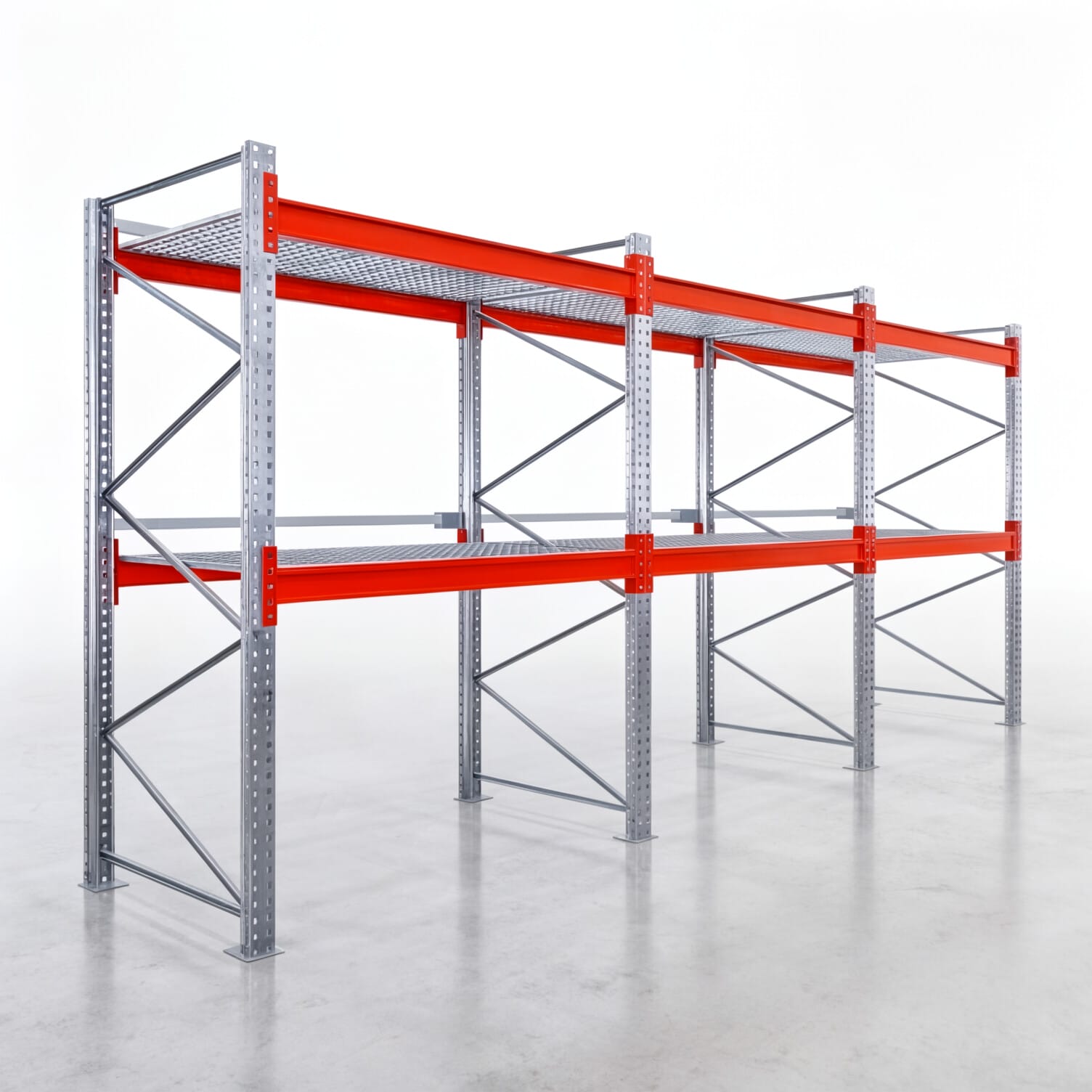 Palettenregale PRX 1000, Europalette, H: 2.600 mm, B: 5.800 mm, Palettengewicht: 1.000 kg, Palettenplätze: 18