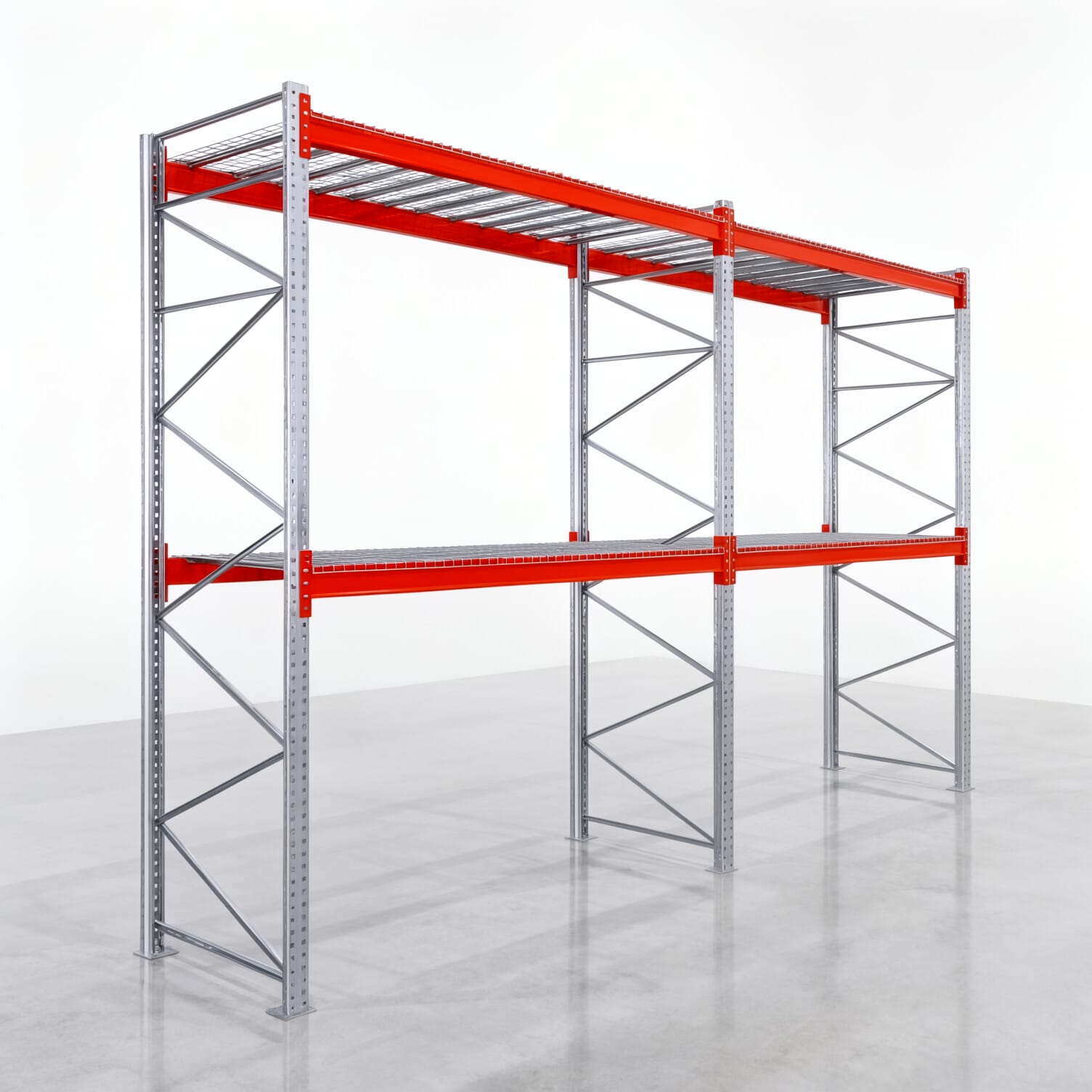 Palettenregale PRX 1000, Europalette, H: 3.600 mm, B: 5.700 mm, Palettengewicht: 500 kg, Palettenplätze: 18