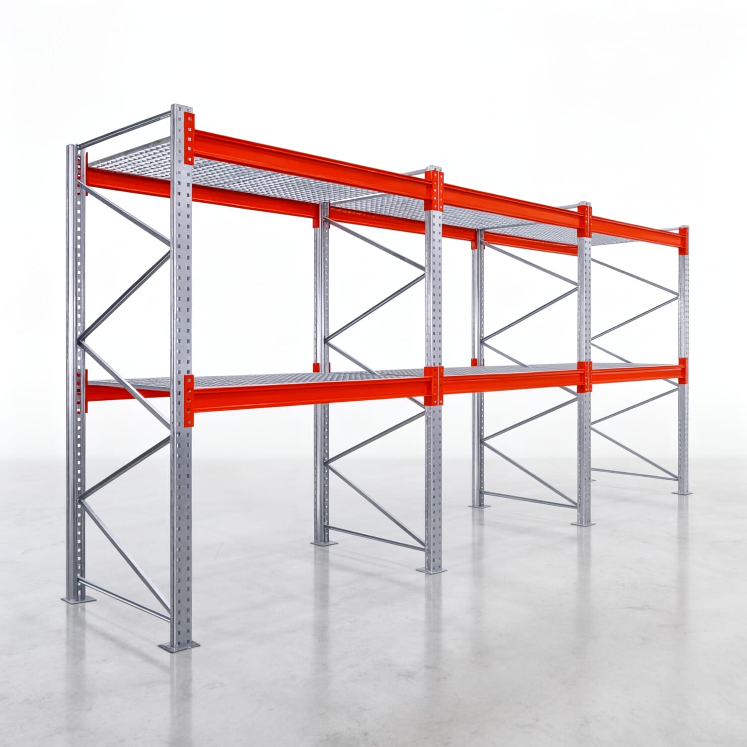 Palettenregale PRX 1000, Europalette, H: 2.600 mm, B: 5.800 mm, Palettengewicht: 500 kg, Palettenplätze: 18