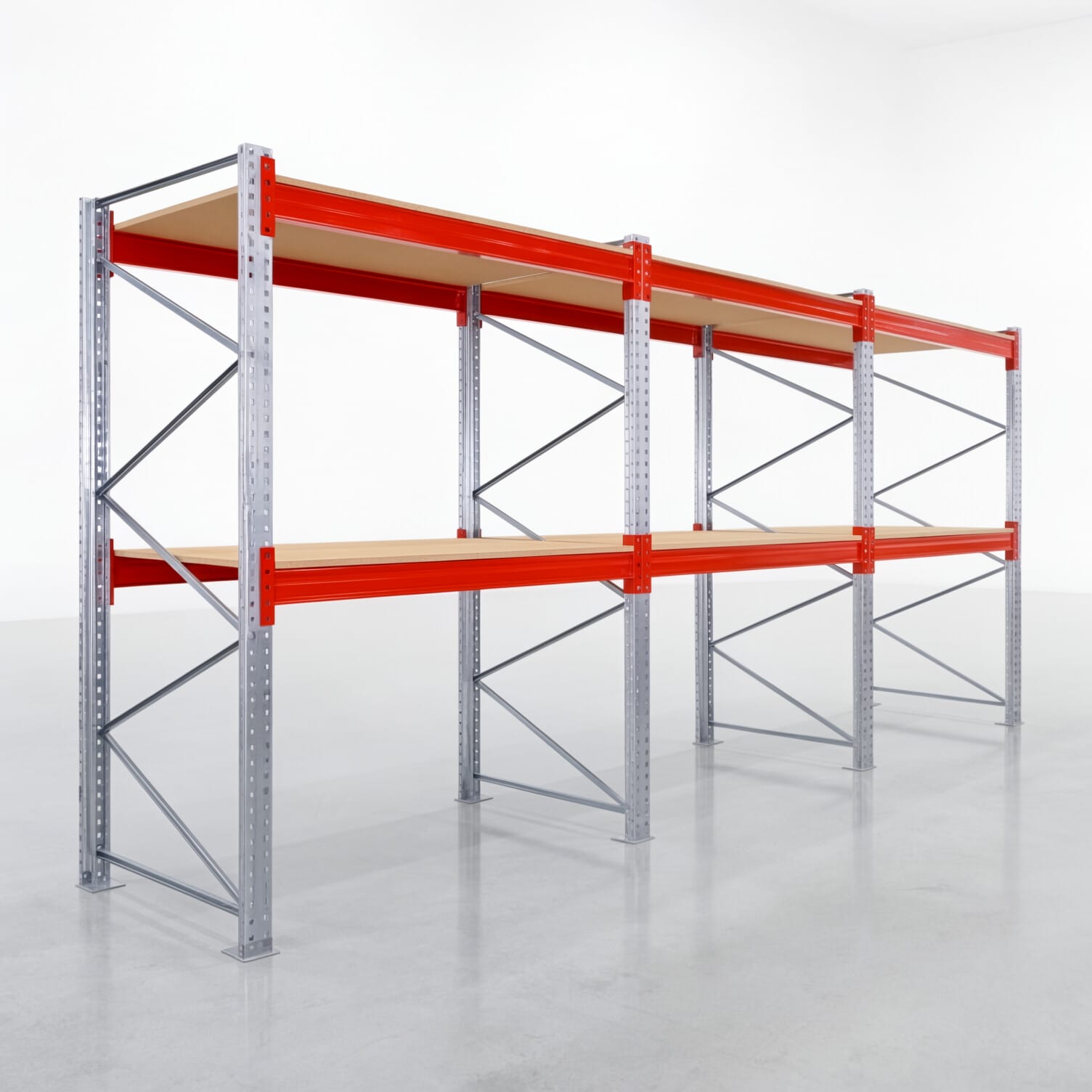 Palettenregale PRX 1000, Europalette, H: 2.600 mm, B: 5.800 mm, Palettengewicht: 1.250 kg, Palettenplätze: 18