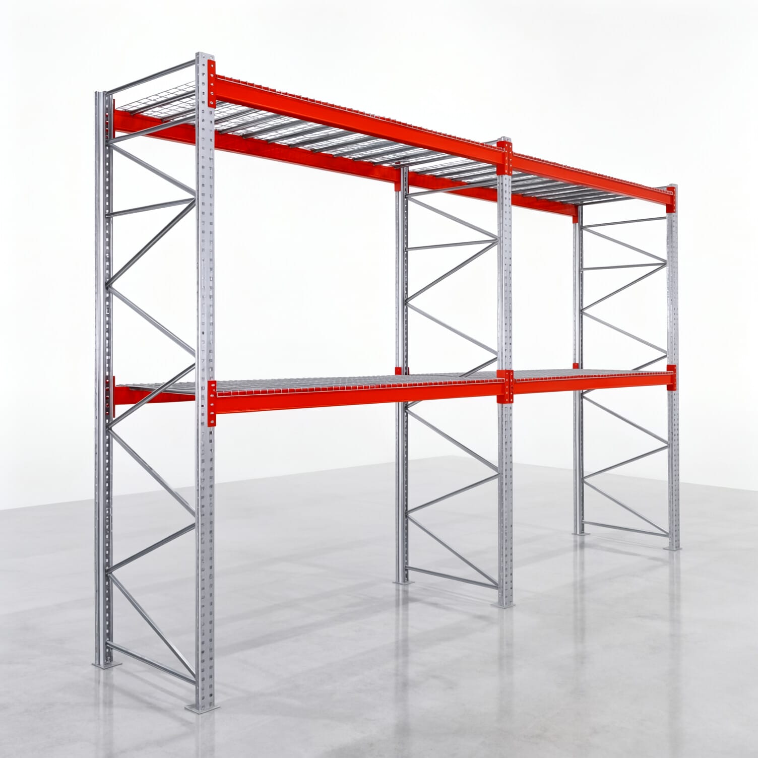 Palettenregale PRX 1000, Europalette, H: 3.600 mm, B: 5.700 mm, Palettengewicht: 750 kg, Palettenplätze: 18