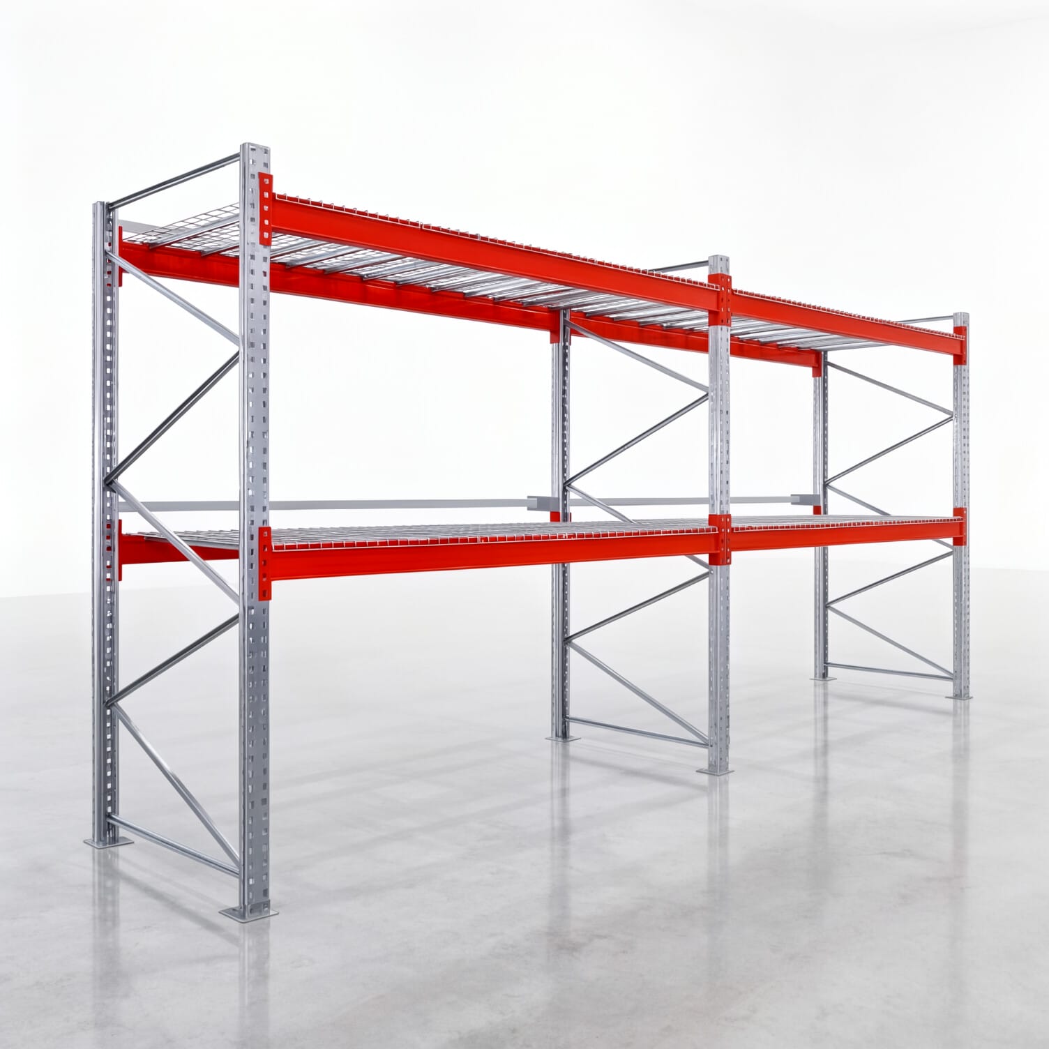 Palettenregale PRX 1000, Europalette, H: 2.600 mm, B: 5.700 mm, Palettengewicht: 750 kg, Palettenplätze: 18