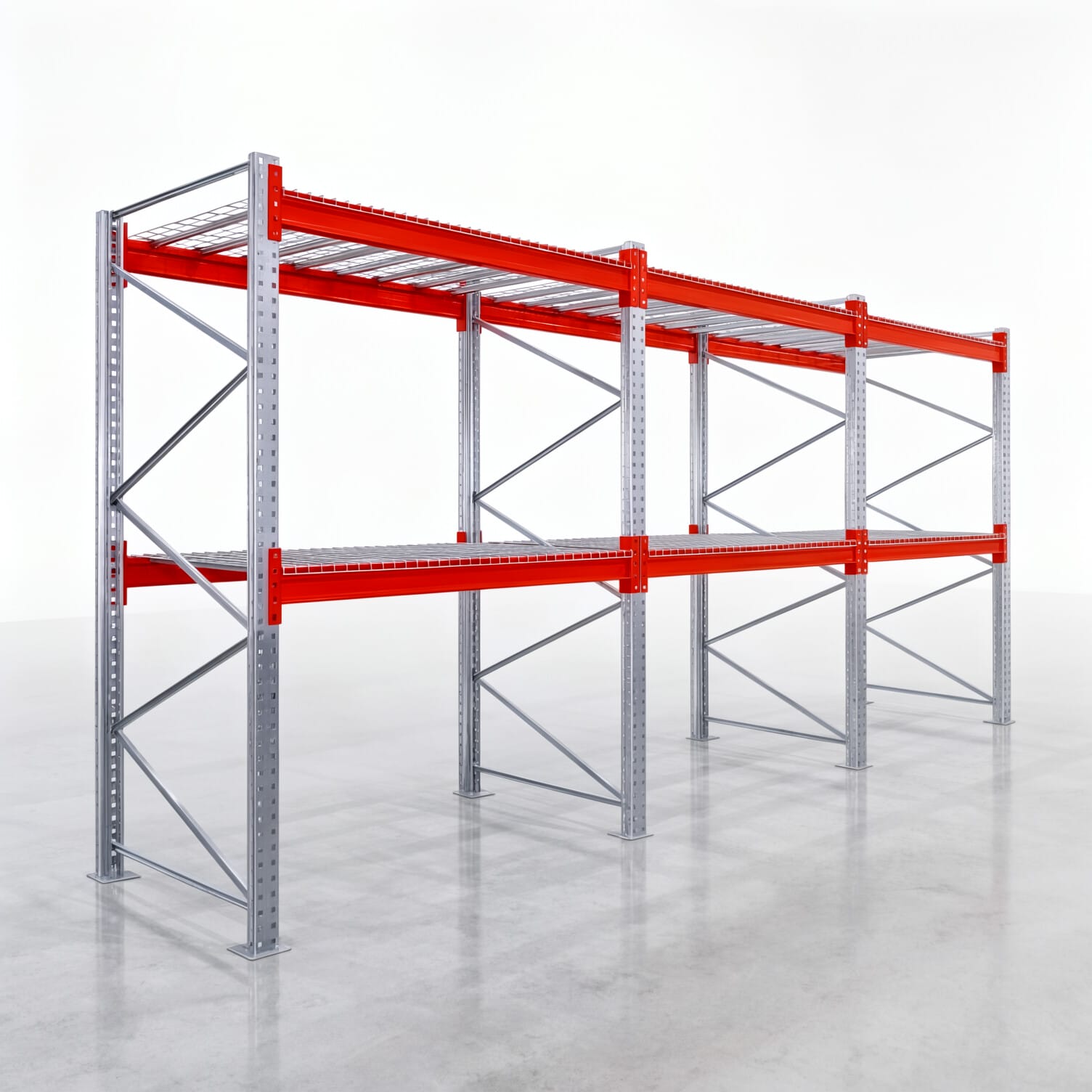 Palettenregale PRX 1000, Europalette, H: 2.600 mm, B: 5.800 mm, Palettengewicht: 1.000 kg, Palettenplätze: 18