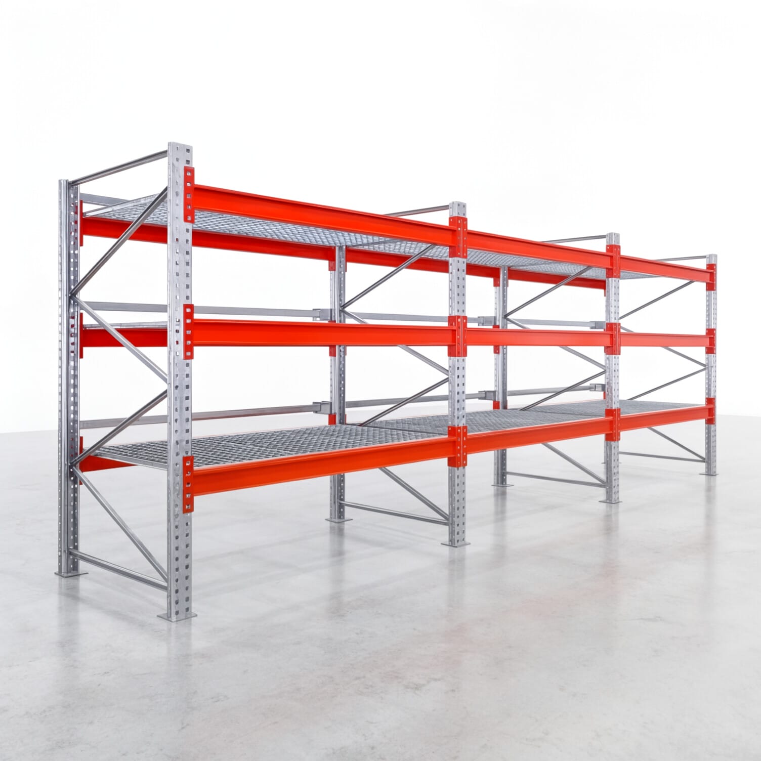 Palettenregale PRX 1000, Europalette, H: 2.100 mm, B: 5.800 mm, Palettengewicht: 1.250 kg, Palettenplätze: 24